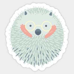 Dapper Hedgehogs - Glasses Sticker